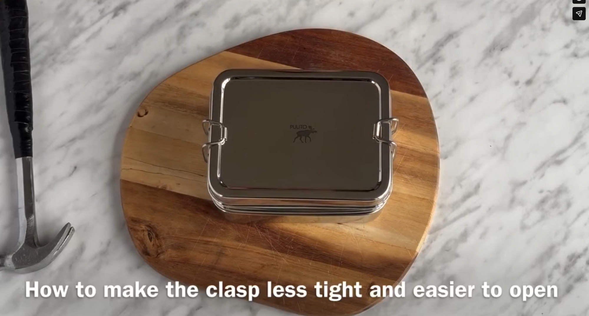 Tilpas klemmer på madkasse