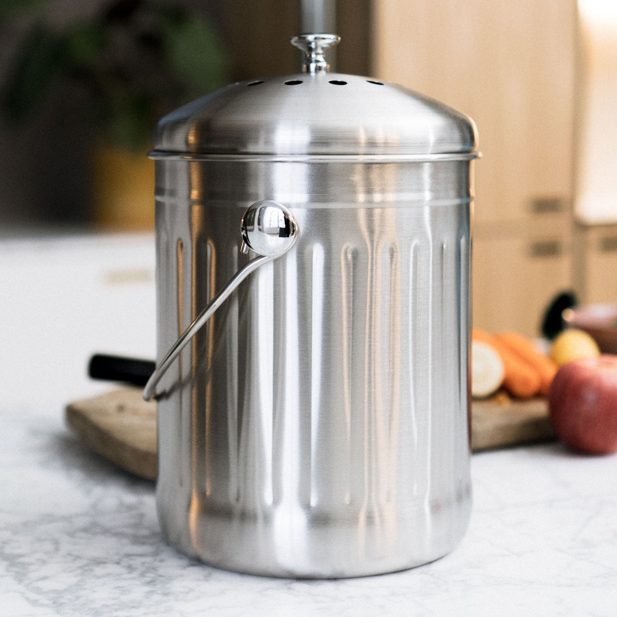 Kompostspand i rustfrit stål